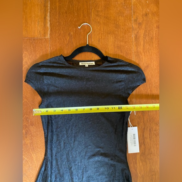 Reformation Declan dress size xs BNWT black lace - Picture 9 of 16